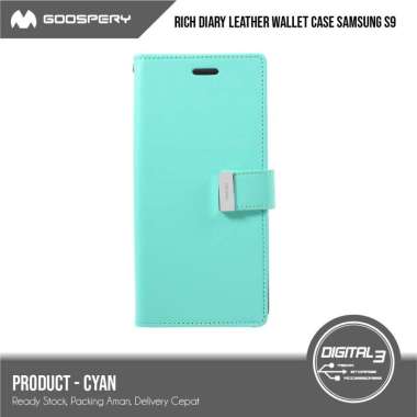 Original Mercury GOOSPERY Rich Diary Wallet Case For Samsung Galaxy S9 Samsung Galaxy S9 Mint