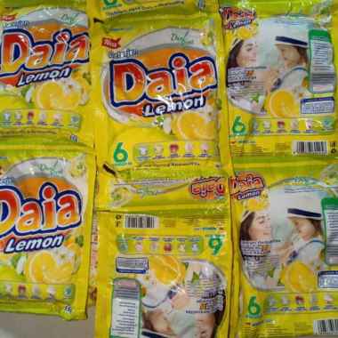 Promo Harga Daia Deterjen Bubuk Ekstrak Lemon per 6 sachet 53 gr - Blibli