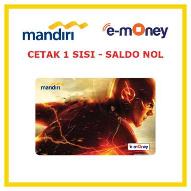 Kartu MANDIRI E-MONEY Superhero The Flash 115 Superhero etoll Custom Emoney [ SALDO NOL / 1 SISI ]