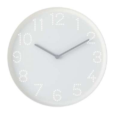 IKEA TROMMA Jam Dinding - Putih [25 cm] Putih Putih