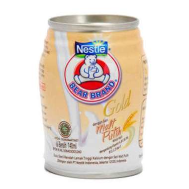 Promo Harga Bear Brand Susu Steril Gold Malt Putih 140 ml - Blibli