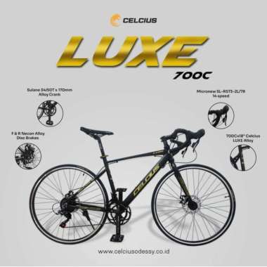 Brecht Sepeda Balap Roadbike Celcius Luxe 700cc UK 50 Alloy