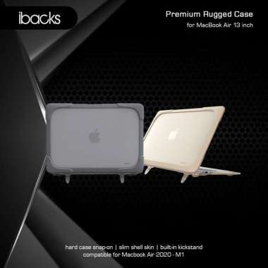 Ibacks Premium Rugged Macbook Case for Macbook Air 2020/M1 KHAKI