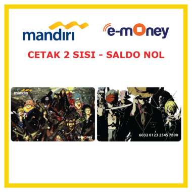 Kartu MANDIRI E-MONEY Game One Piece Movie 5 Game etoll Custom Emoney [ SALDO NOL / 2 SISI ]