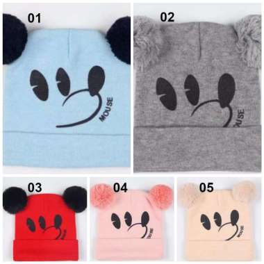 ONE - P17-25 PART 3-4-5 Topi Kupluk Anak Karakter Kucing | Bear / Topi Rajut Bayi Korea / Topi Anak 