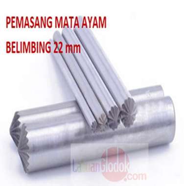 Plong Kulit Bentuk Belimbing 22mm-plong Bunga-Plong Belimbing-Plong/Pembolong Belimbing 22mm