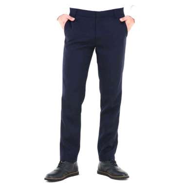 Hamlin Locko Celana Panjang Pria Polos Slim Fit Formal Long Plain Pants Material Wool ORIGINAL 31 Da