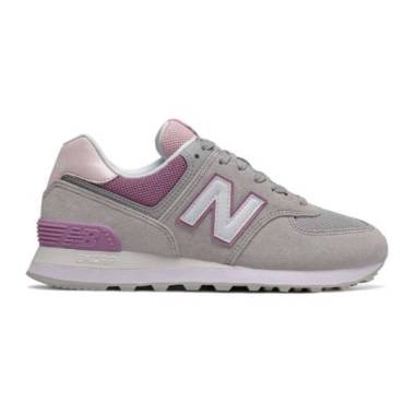 new balance 574 women's grey pink