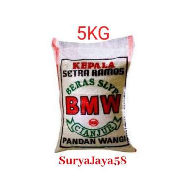 Beras BMW 5kg | Beras Pulen | Beras Putih | SuryaJaya58
