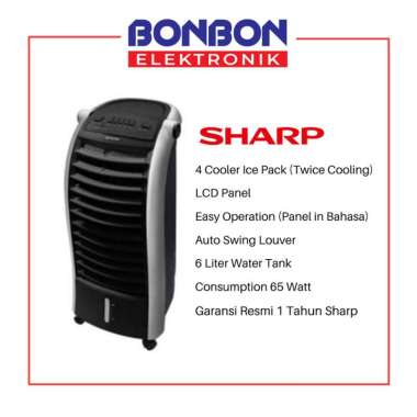 Sharp Air Cooler Kipas Angin AC Pendingin Ruangan PJA26MYB PJ-A26MY-B hitam