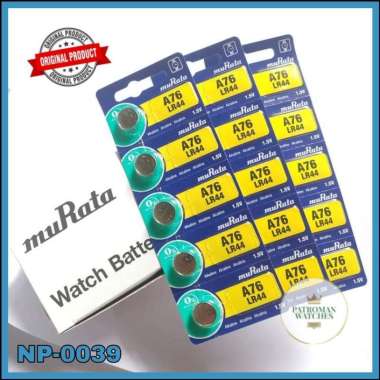 Baterai Battery Batrey Jam Murata A76 / LR44 / LR-44 Original Japan