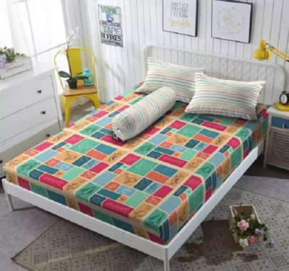 Kintakun D'luxe Sprei Set Motif Marque 180x200 Cm