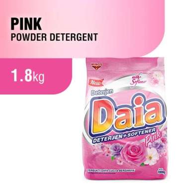 Promo Harga Daia Deterjen Bubuk + Softener Pink 1800 gr - Blibli