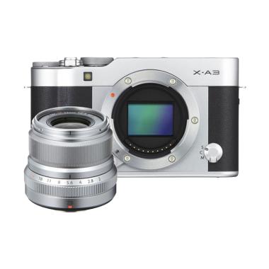 Fujifilm X-A3 Body +XF23mm f/2.0 Kamera Mirrorles- Silver