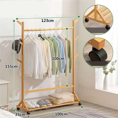 Jual Rak Gantungan Baju Kayu Online Terbaru Juli 2021 Blibli
