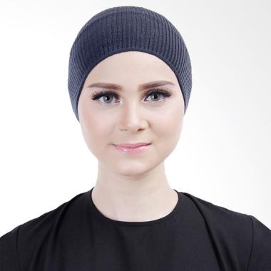 Cantik Kerudung Lizzie Inner Rajut Bandana - Bluish Grey No.23