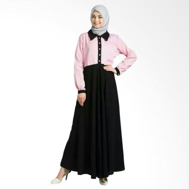 JCFashion Gamis Fashion Kombinasi Warna Pink