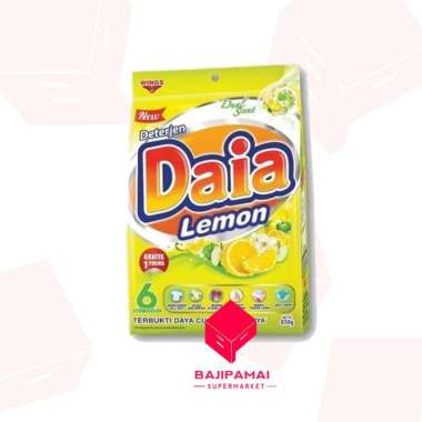 Promo Harga Daia Deterjen Bubuk Ekstrak Lemon 850 gr - Blibli
