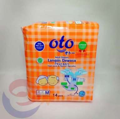 Promo Harga OTO Adult Diapers M14 14 pcs - Blibli