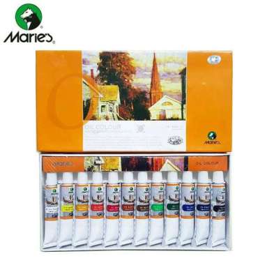 PRIMASAKTI - MARIE'S OIL COLOUR SET 12X12ML /Cat lukis/Cat Minyak/Cat Kanvas