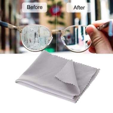Lap Kacamata Suede Anti Lecet Baret Kain Pembersih Kacamata Premium RANDOM