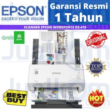 Epson DS-410 DS 410 Scanner Scan up to A3 Stitch Classic White