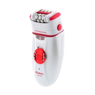 Kemei KM-1981 3 In 1 Electric Callu ... tra Epilator Shaver - Red