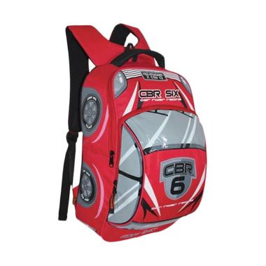 CBR Six DIC432 3D Cars Backpack Tas Sekolah Anak Laki - Merah