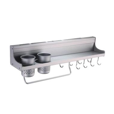 Gogo Model Aluminium Rak Dinding Dapur Multifungsi