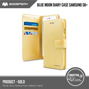 Mercury Goospery Blue Moon Diary Case Samsung S8 Plus S8+ Flip Casing Gold