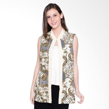A&D Fashion MS 948A Ladies Batik Cardigan - Cream