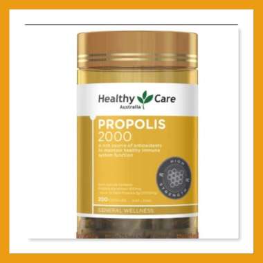 Healthy Care Propolis Multivitamin & Suplemen [2000 mg/ 200 Kapsul] Marigold