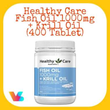 Healthy Care Fish + Krill Oil [400 Kapsul] Lake Blue