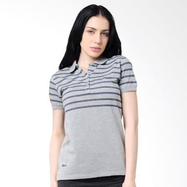 Osella Ladies Stripe Woman Polo Shirt - Grey