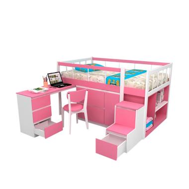 Funkids 01-120 TL Austin Tempat Tidur Anak - Pink