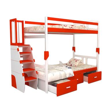 Funkids Allecra 02-100 TS Tempat Tidur Anak - Red