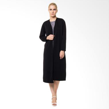 Efesu Big Cardigan Wanita - Black