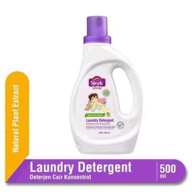 Sleek Baby Laundry Detergent Botol 500ml - Sabun Pakaian Bayi 500ml