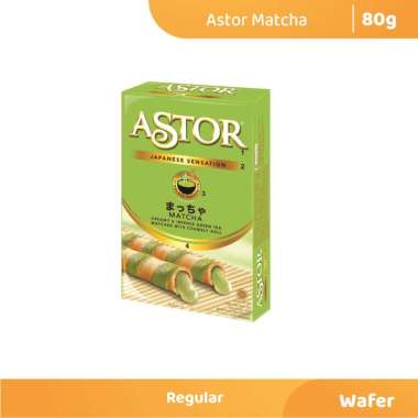 Promo Harga Astor Wafer Roll Matcha 40 gr - Blibli