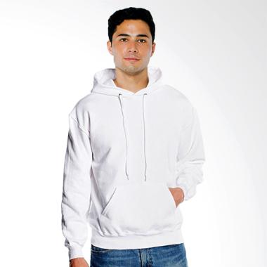 Refill Stuff Hoodie Polos Sweater Pria - Putih