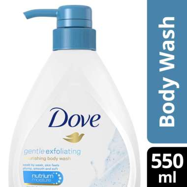 Promo Harga Dove Body Wash Gentle Exfoliating 550 ml - Blibli