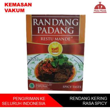 RESTU MANDE Rendang Sapi Spicy Makanan Instan [300 g]
