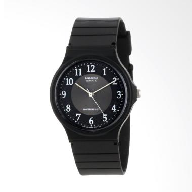 CASIO MQ24-1B3LDF Rubber Jam Tangan Unisex - Black