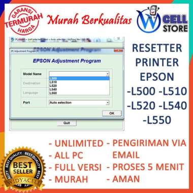 RESETER PRINTER EPSON L1110 UNLIMITED 