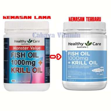 Healthy Care Fish Oil [1000 mg + Krill Oil]