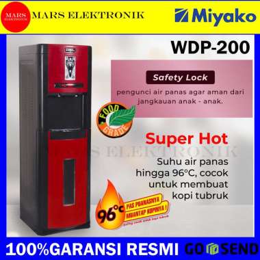 Miyako Dispenser Galon Bawah [Wdp200] MERAH