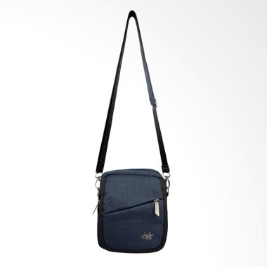 Polo Twin Shoulder Bag Tas Selempang Pria - Blue [136-06]