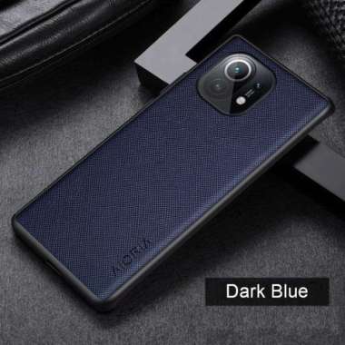 XIAOMI MI 11 CASE CANVAS CROSS PATTERN PREMIUM MI11 SOFTCASE Biru