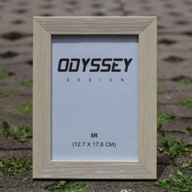 Frame Foto/Figura/Bingkai 5R Odysey Fiber Serat Kayu Krem Cream