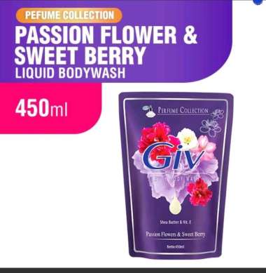 Giv Sabun Mandi Cair - Ungu [450 mL/ Kemasan Refill]
